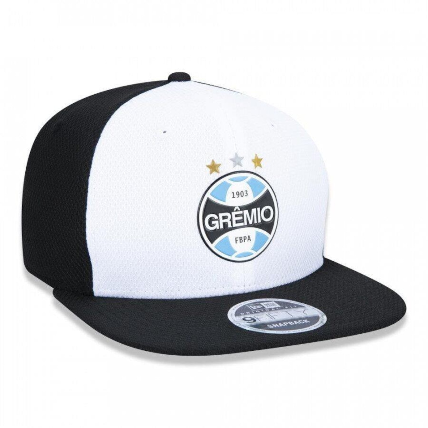 Boné Aba Reta New Era 9Fifty Original Fit Futebol Grêmio Diamond - Snapback - Adulto - Foto 3