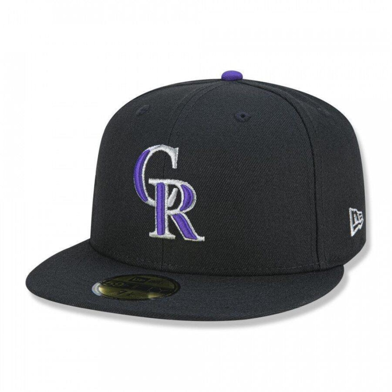 Boné Aba Reta New Era 59Fifty MLB Colorado Rockies - Fechado - Adulto - Foto 1