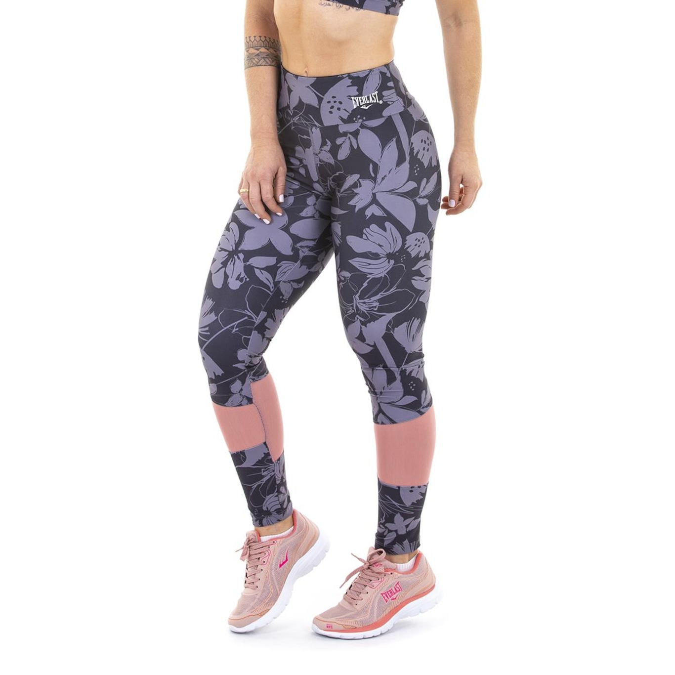 Calça Legging Everlast Flores - Feminina - Foto 2