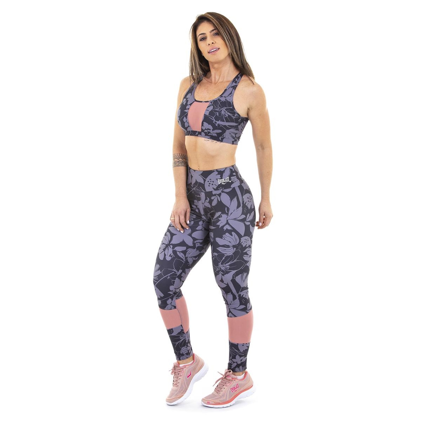 Calça Legging Everlast Flores - Feminina - Foto 5