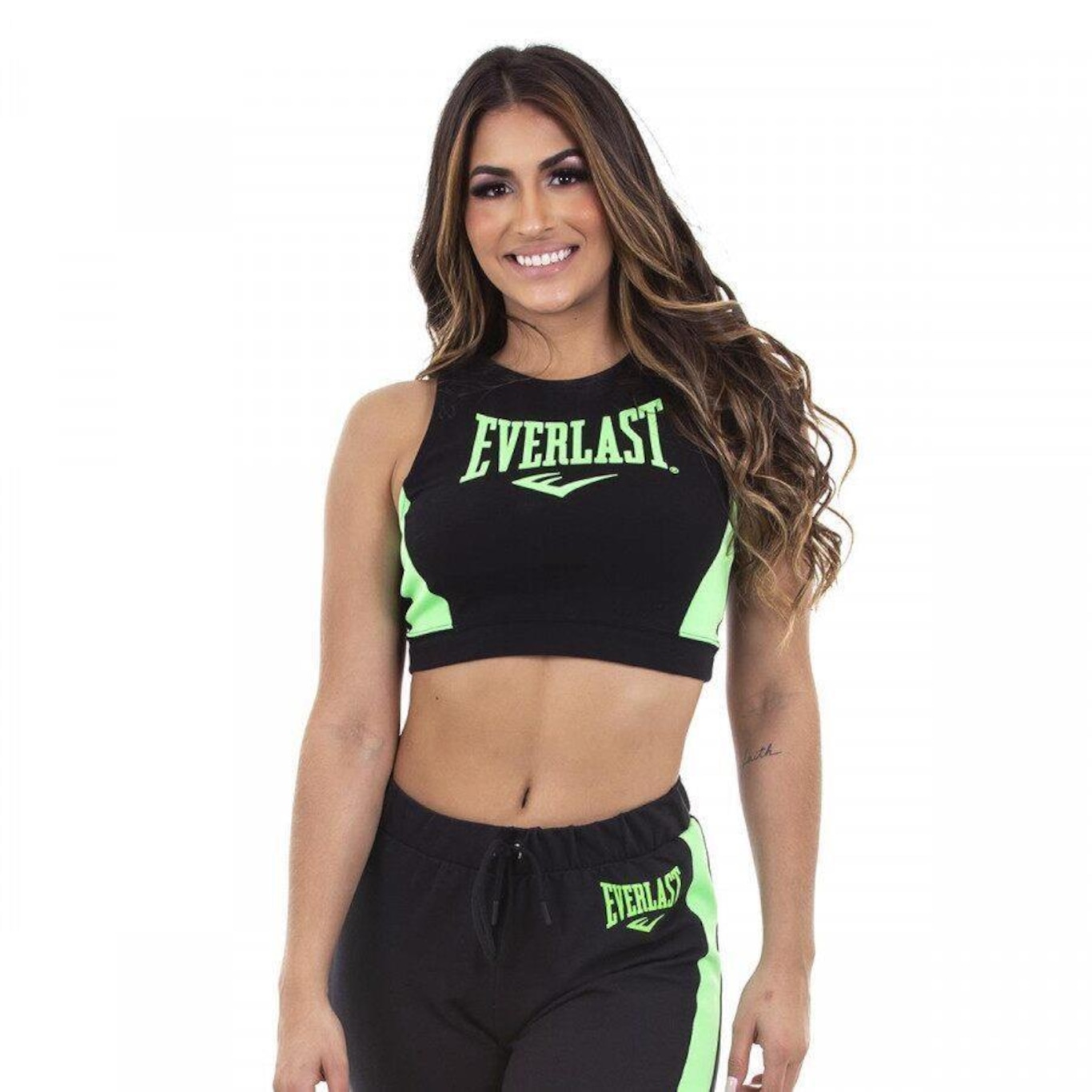 Top Fitness Everlast Flúor - Feminino - Foto 1