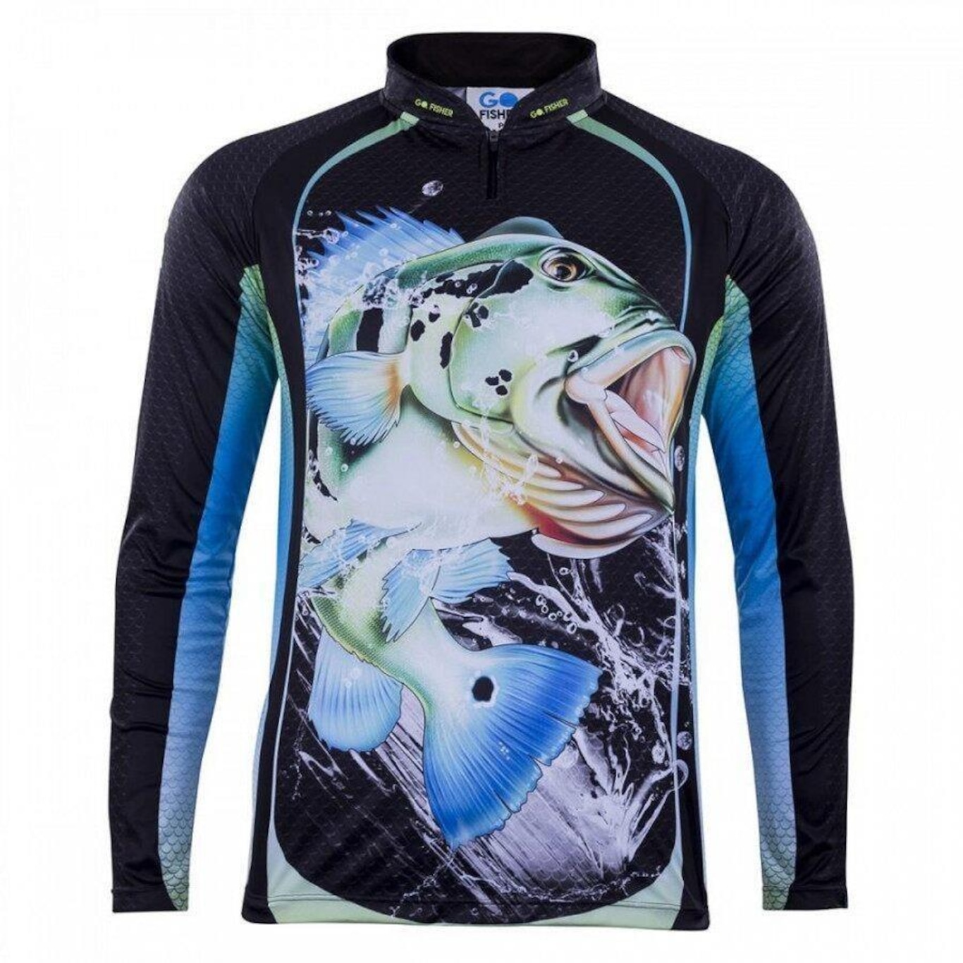 Camiseta Manga Longa de Pesca Go Fisher Tucunaré GO02 - Masculina - Foto 1