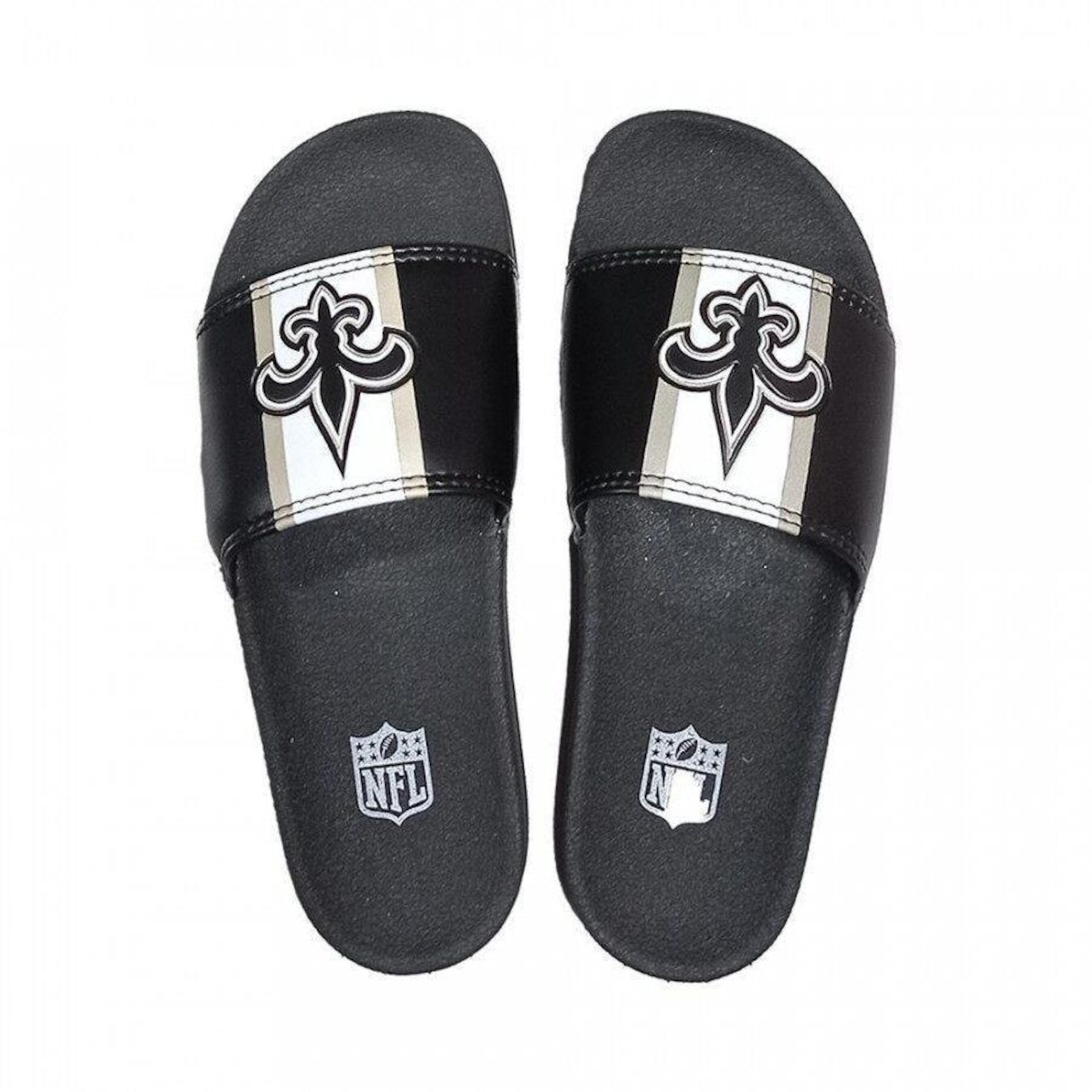 Chinelo Slide NFL New Orleans Saints - Unissex - Foto 1