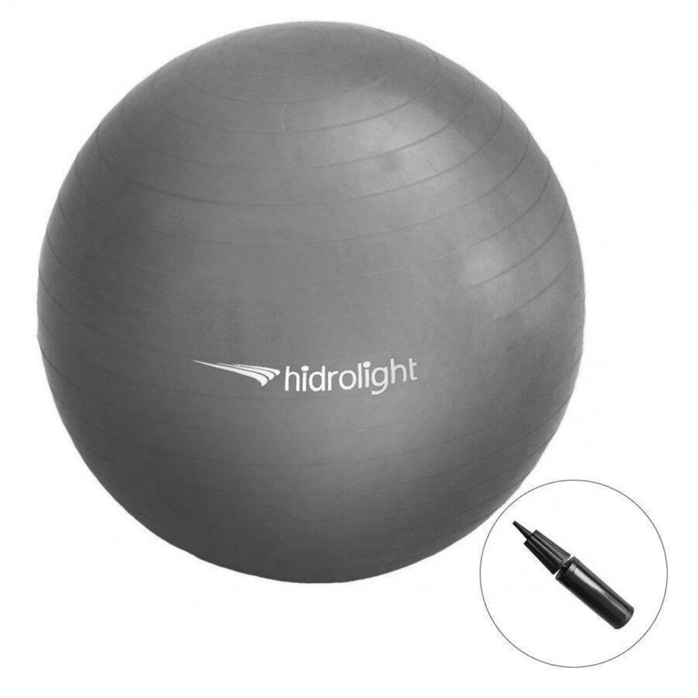 Bola de Exercicios Hidrolight com Inflador - 75cm - Foto 1