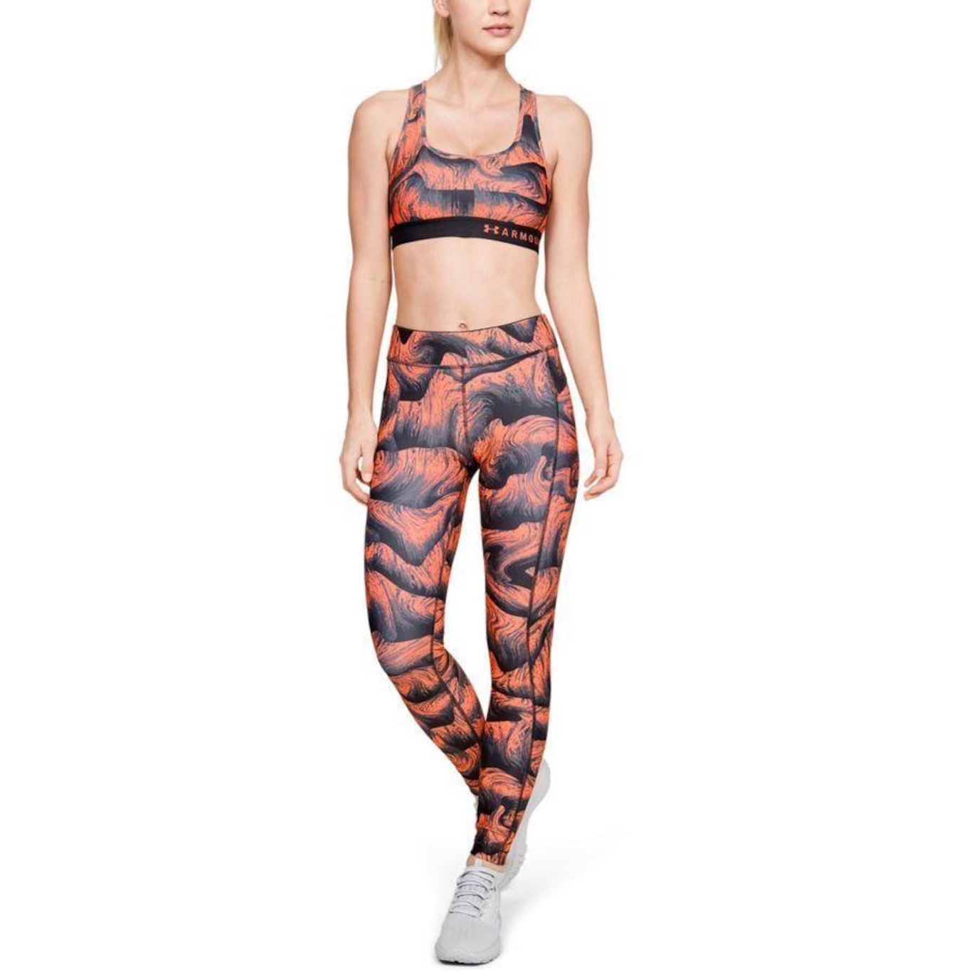 Calça Legging Under Armour HeatGear Armour Printed - Feminina - Foto 3