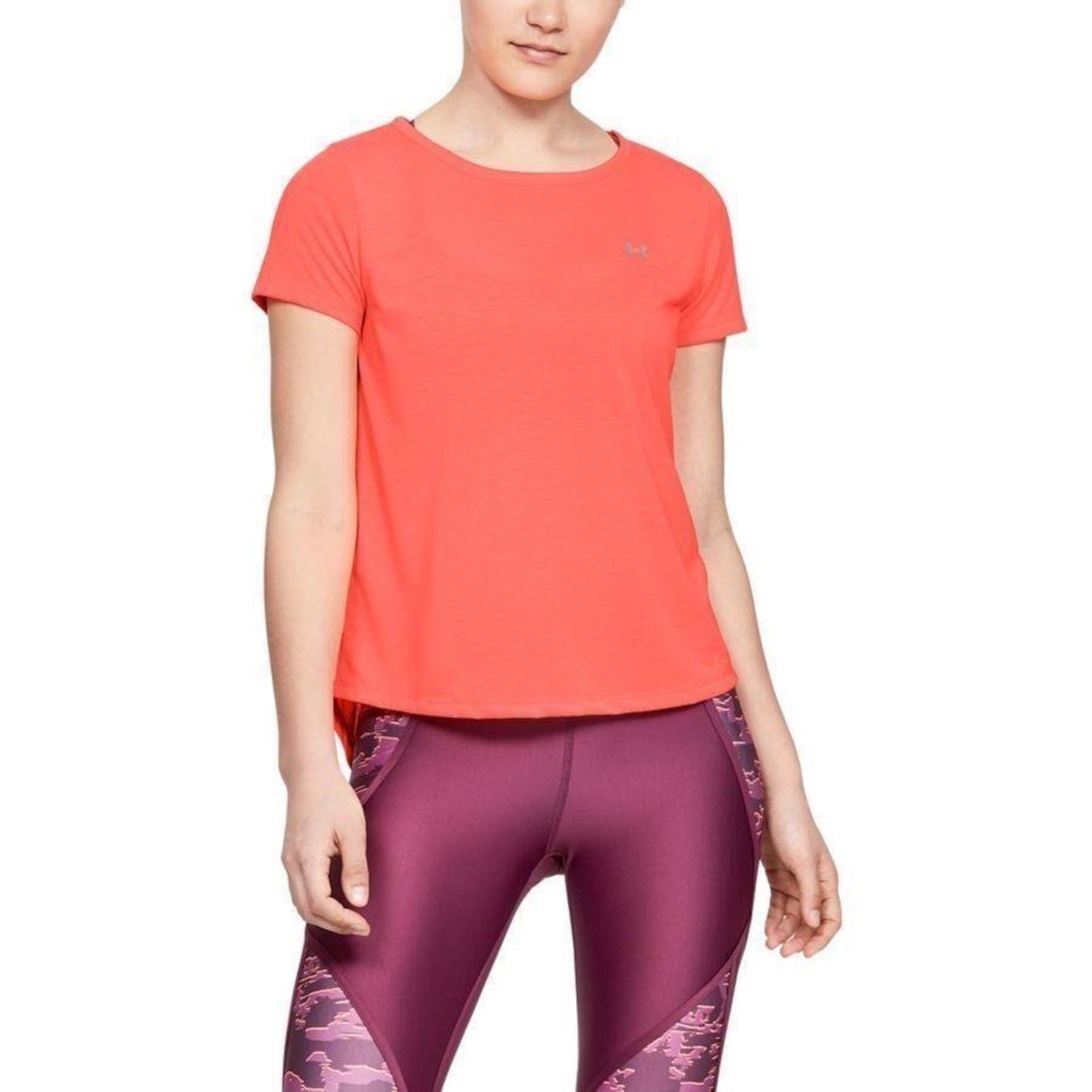 Camiseta Manga Curta Under Armour Whisperlight - Feminina - Foto 1