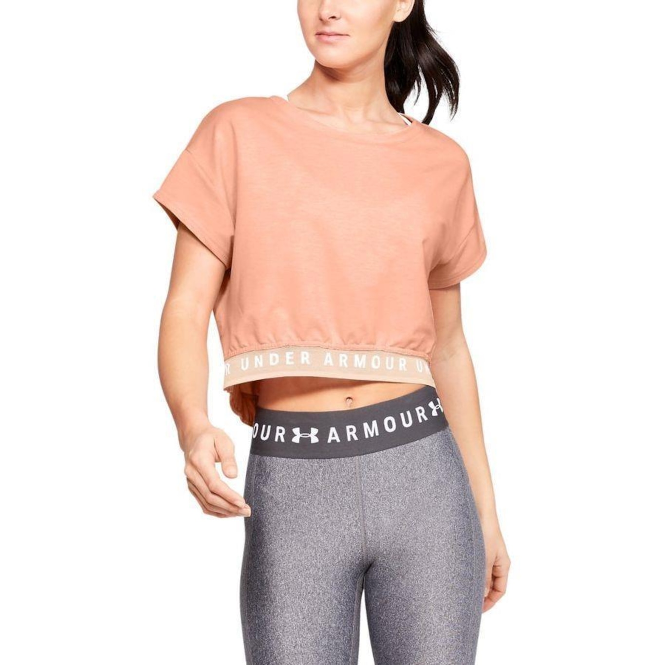 Camiseta Under Armour Featherweight Fleece - Feminina - Foto 1