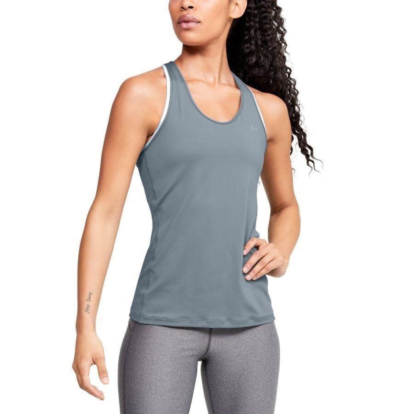 Camiseta Regata Under Armour HeatGear Armour Racer - Feminina - Foto 1