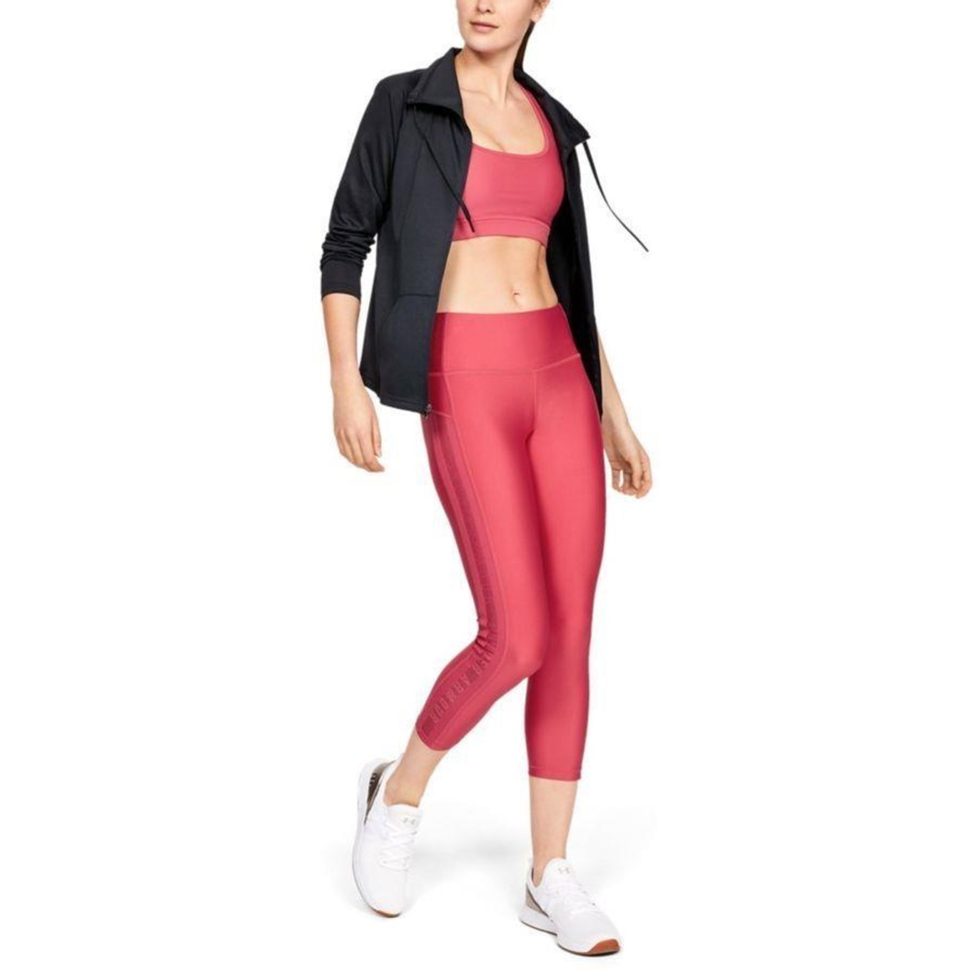 Calça Capri HG Under Armour Ankle Crop Branded/RIP/RIP - Feminina - Foto 4