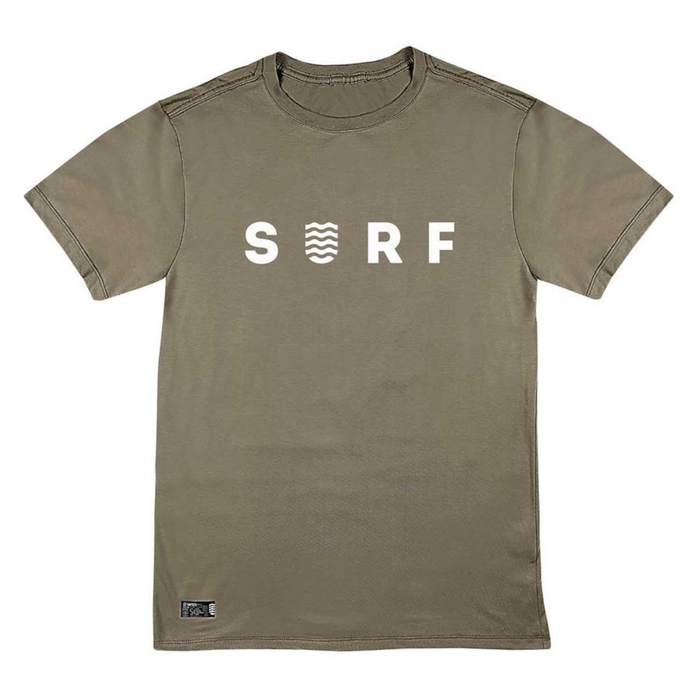 Camiseta Web Surf Shop Brasil Surf Khaki - Masculina - Foto 1