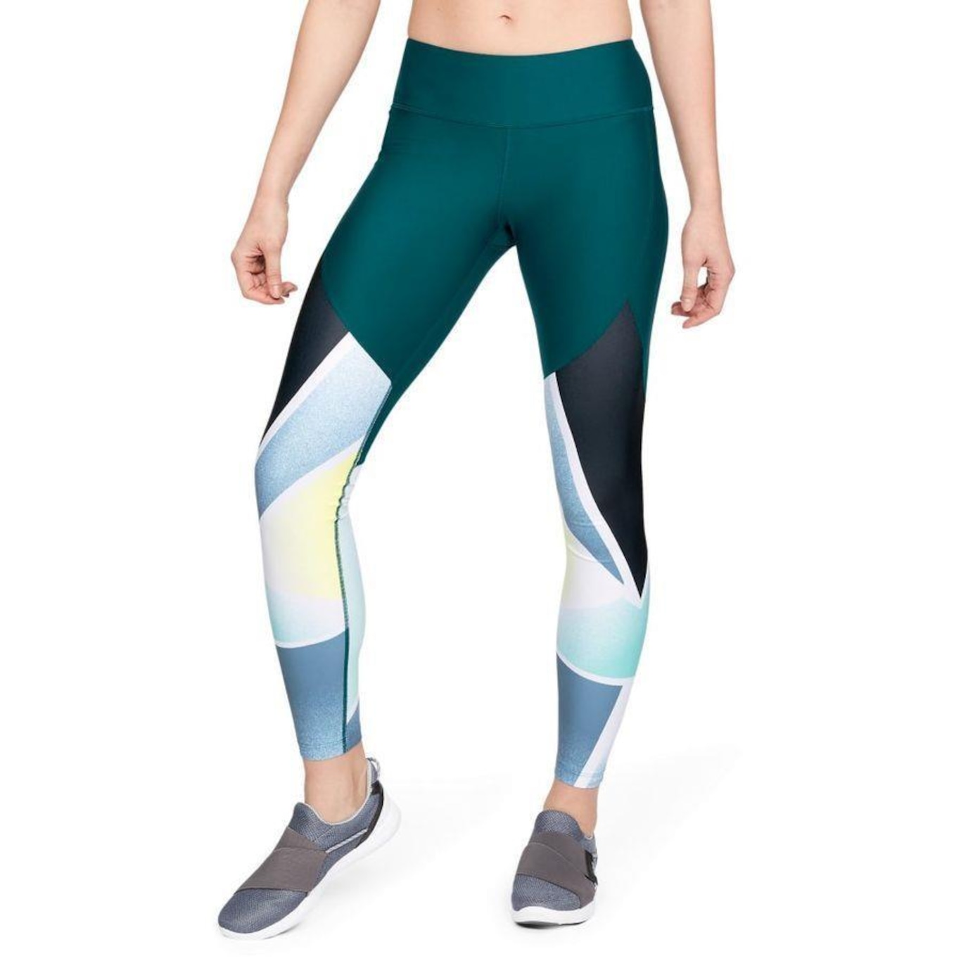 Calça Legging Under Armour Balance Q1 Graphic - Feminina - Foto 1