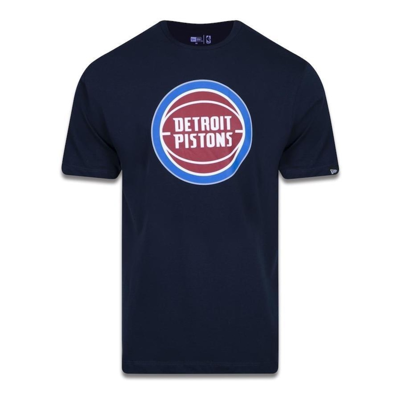 Camiseta New Era Manga Curta NBA Detroit Pistons - Masculina - Foto 1