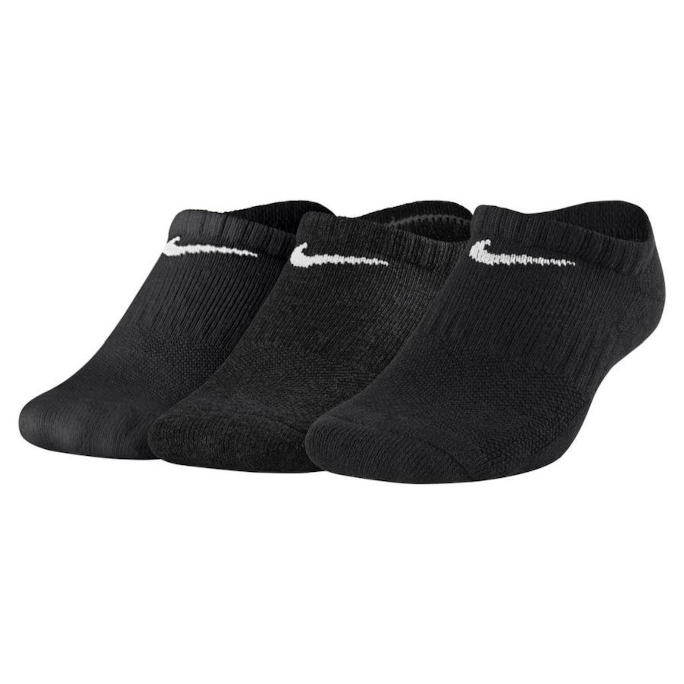 Meias Soquete Nike Performance Cushioned No-Show - Infantil - 3 Pares - Foto 1