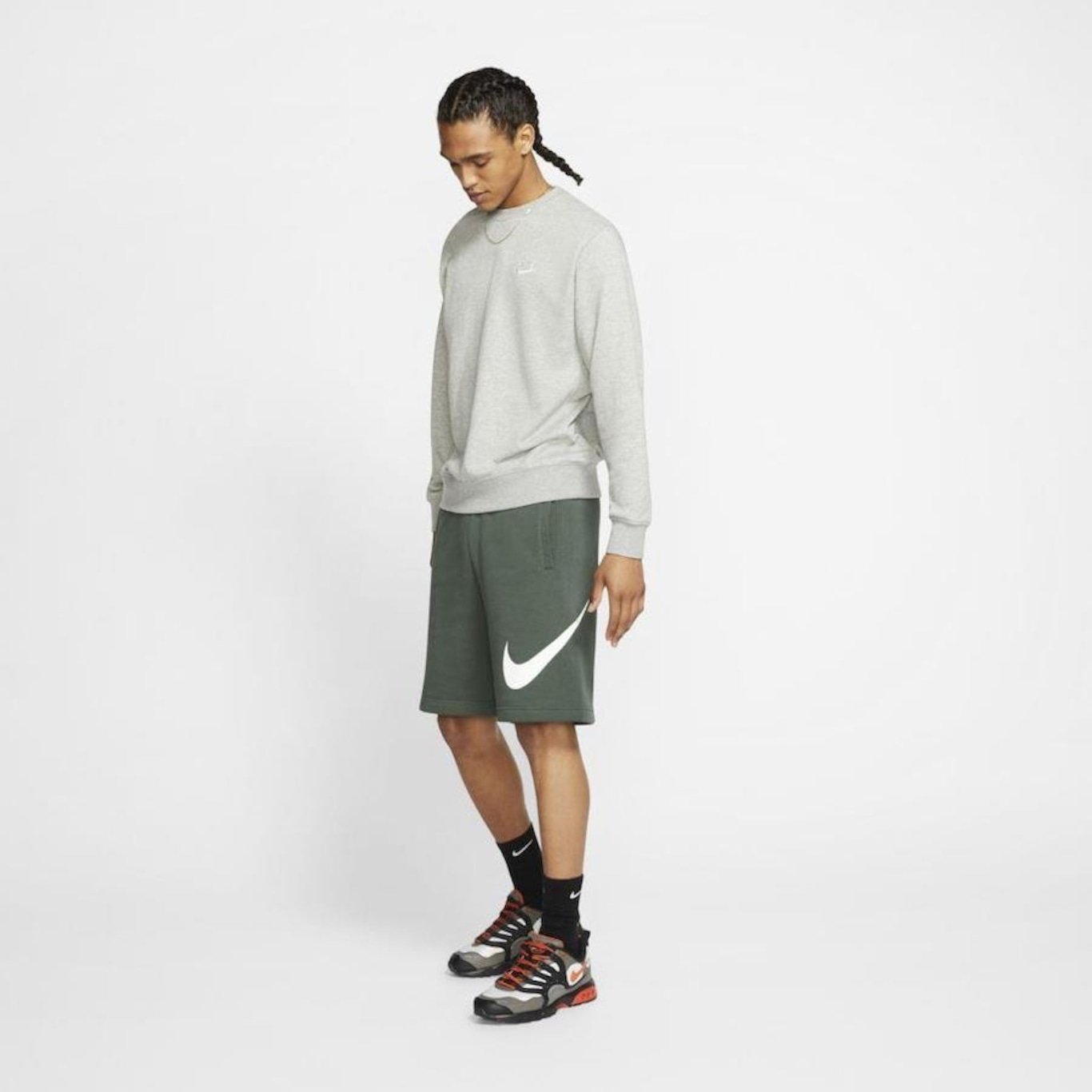 Blusão de Moletom Nike Sportwear Club Crew BB - Masculino em Promoção
