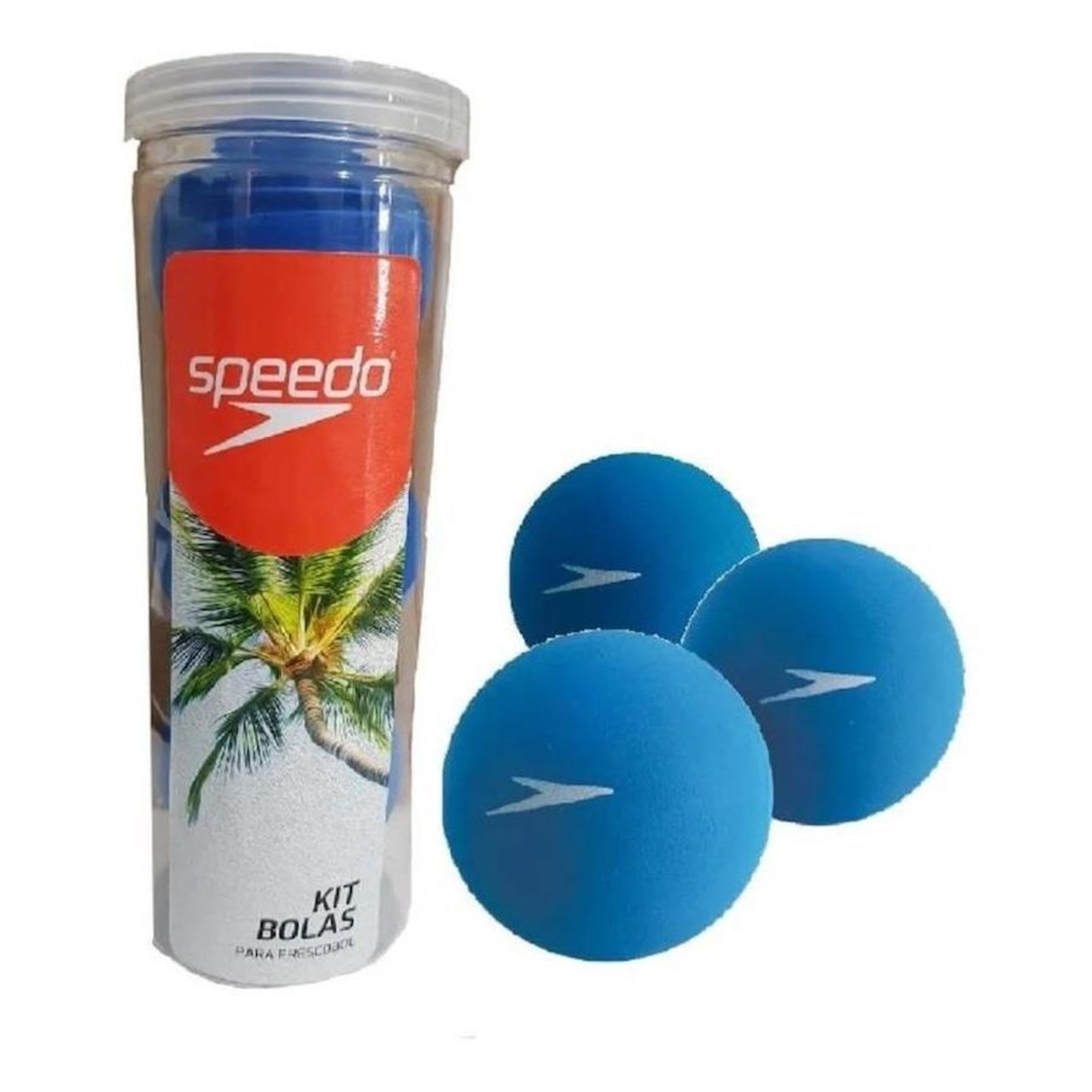 Kit Bola de Frescobol Speedo Tubo - com 3 Bolas - Foto 2