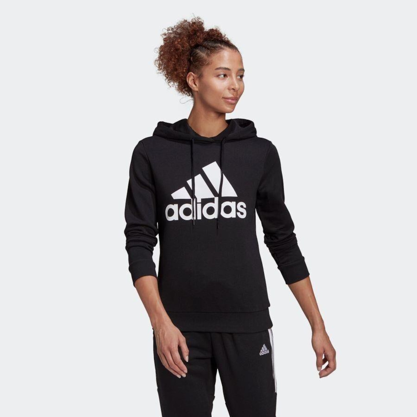 Blusão de Moletom com Capuz adidas Essentials Relaxed Logo - Feminino - Foto 3