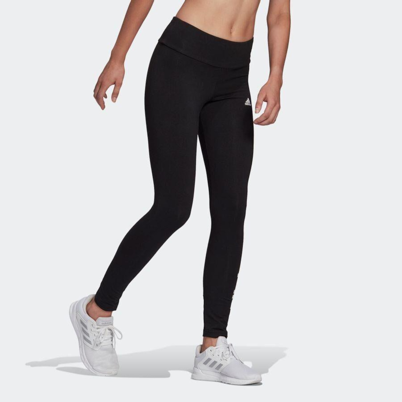 Calça Legging adidas Cintura Alta Essentials Logo - Feminina - Foto 4