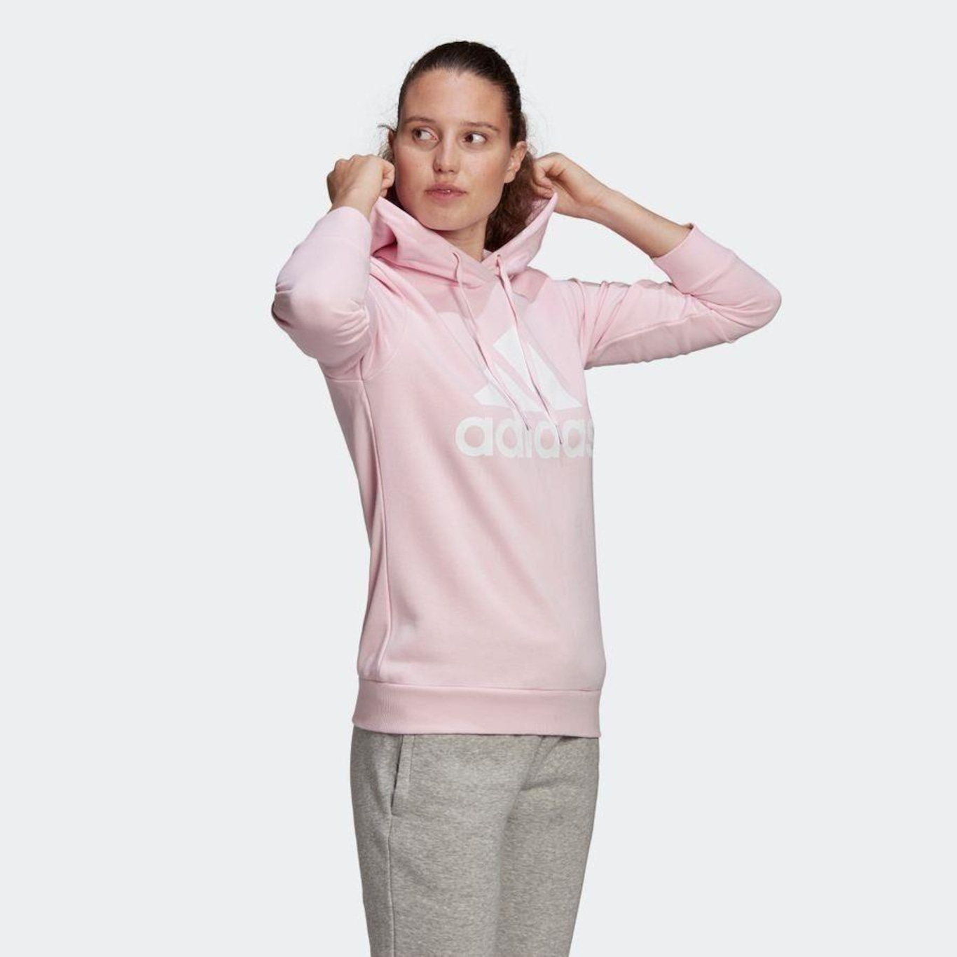 Blusão de Moletom com Capuz adidas Essentials Relaxed Logo - Feminino - Foto 4