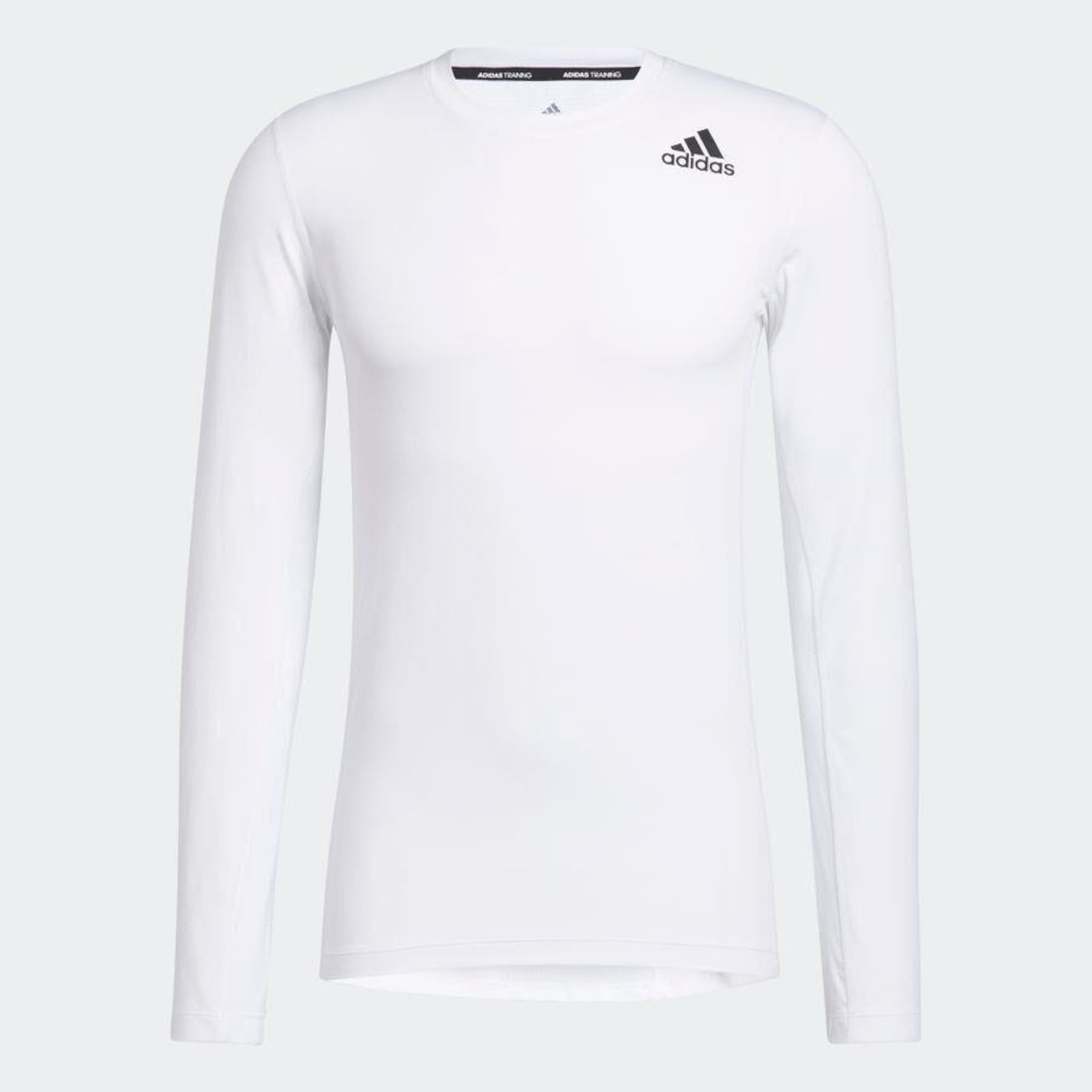 Camiseta Compressão Adidas Sport Alphaskin 3S Manga Longa Masculina - Cinza  Claro