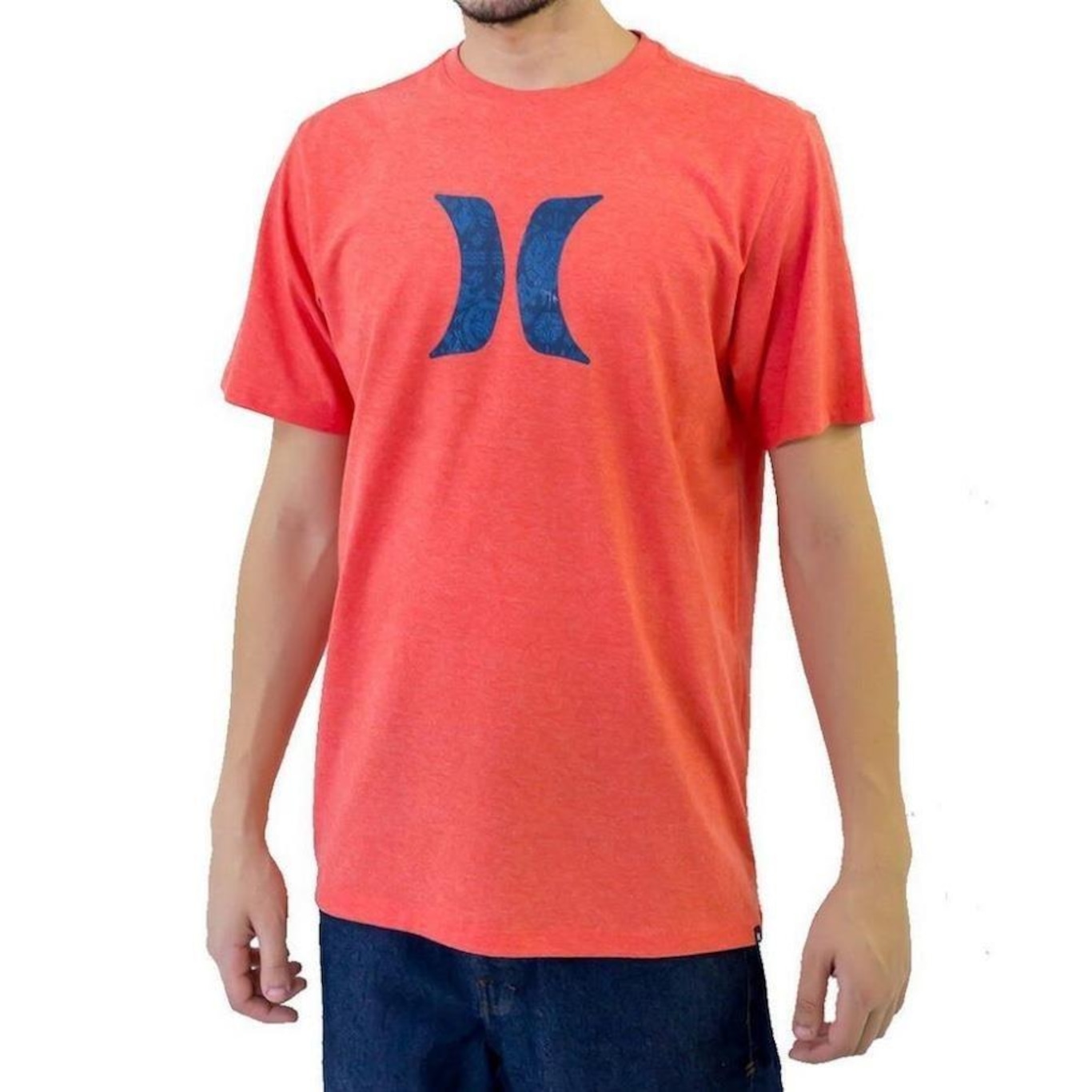 Camiseta Hurley Icon Ornamental - Masculina - Foto 1