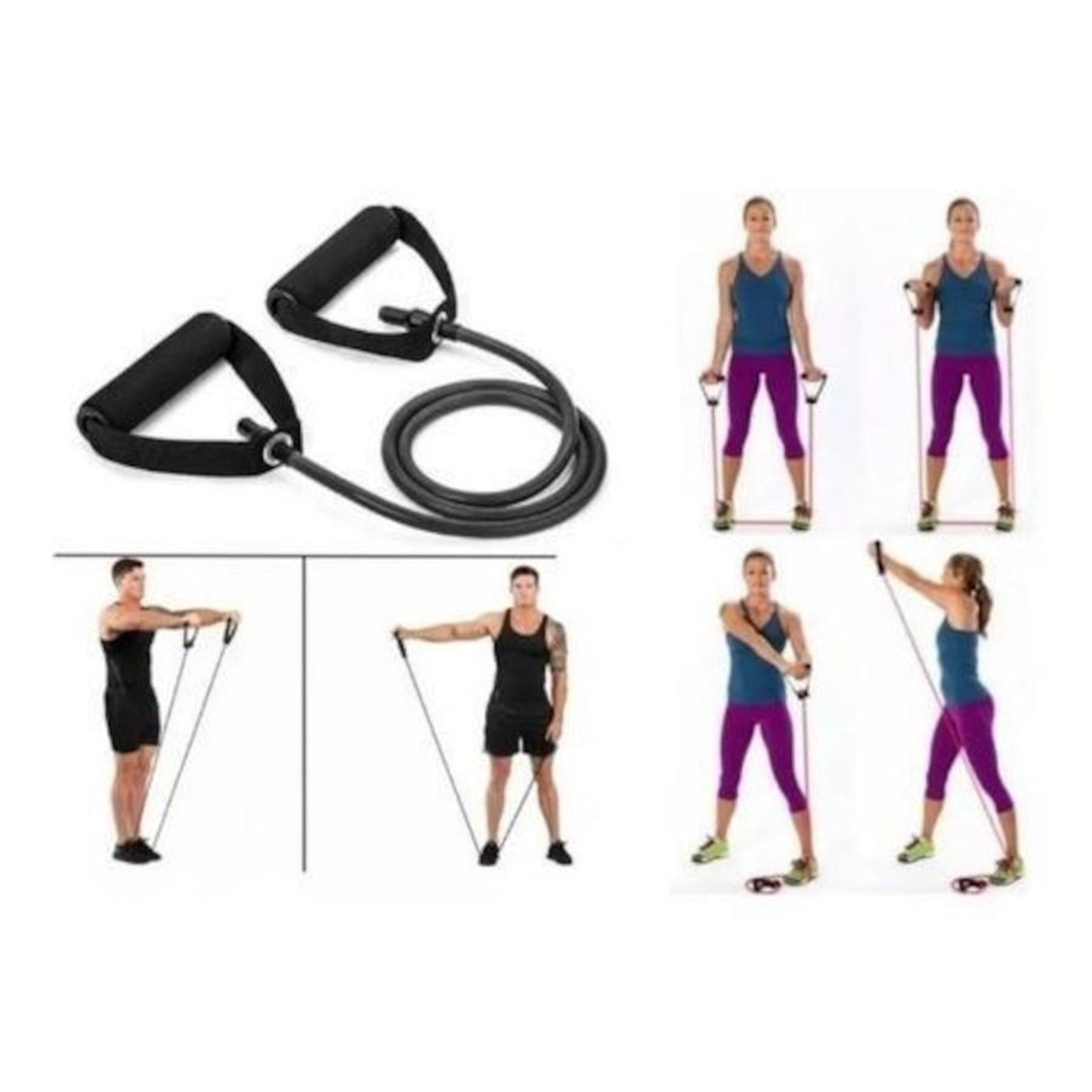 Extensor Elástico Mbfit Power Tube de Tensão Exercícios - Foto 4