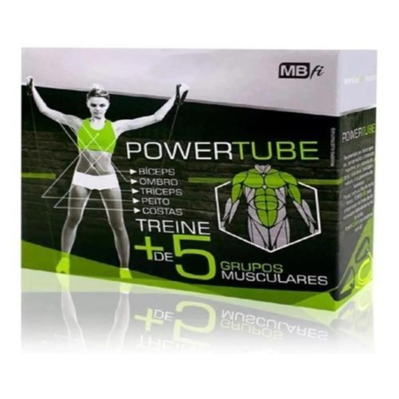 Extensor Elástico Mbfit Power Tube de Tensão Exercícios - Foto 5