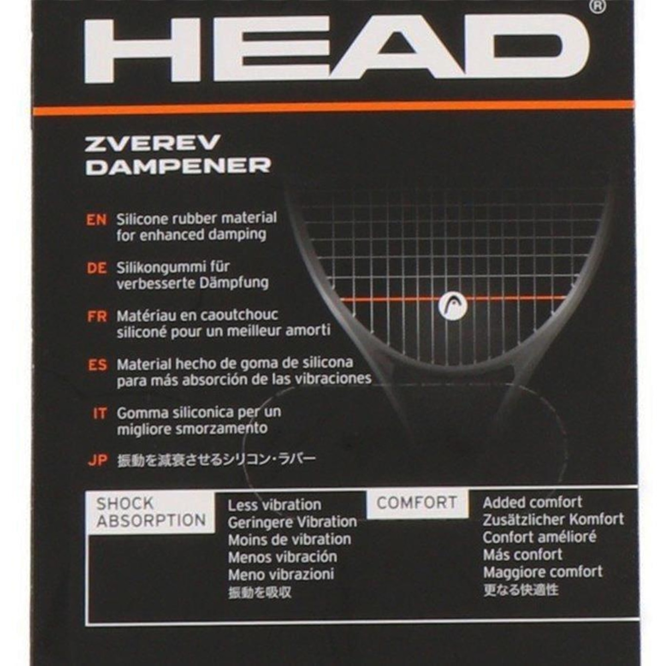 Antivibrador Head Zverev Dampener - 2 Unidades | Centauro
