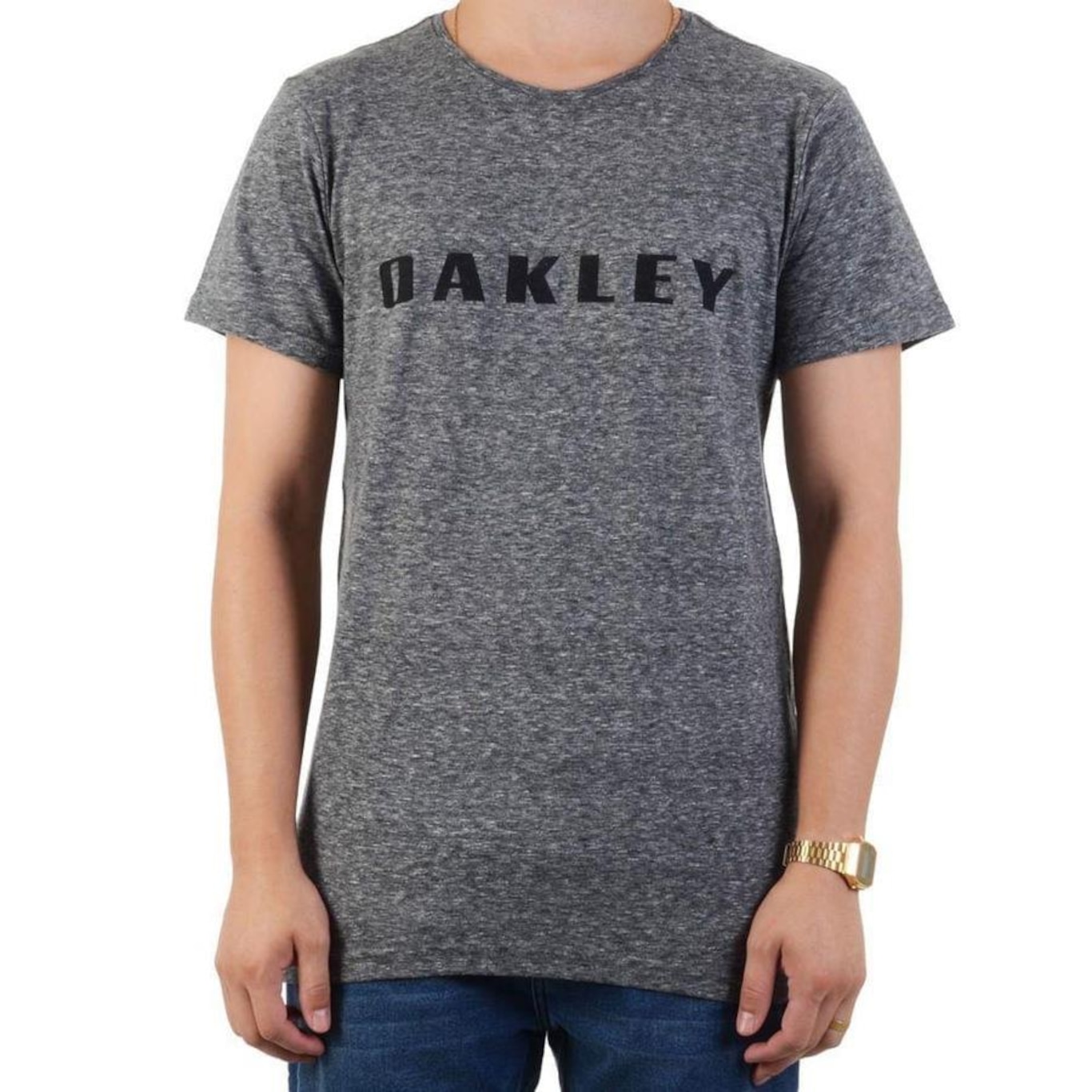 Camiseta Oakley O-Rec Bark - Masculina - Foto 1