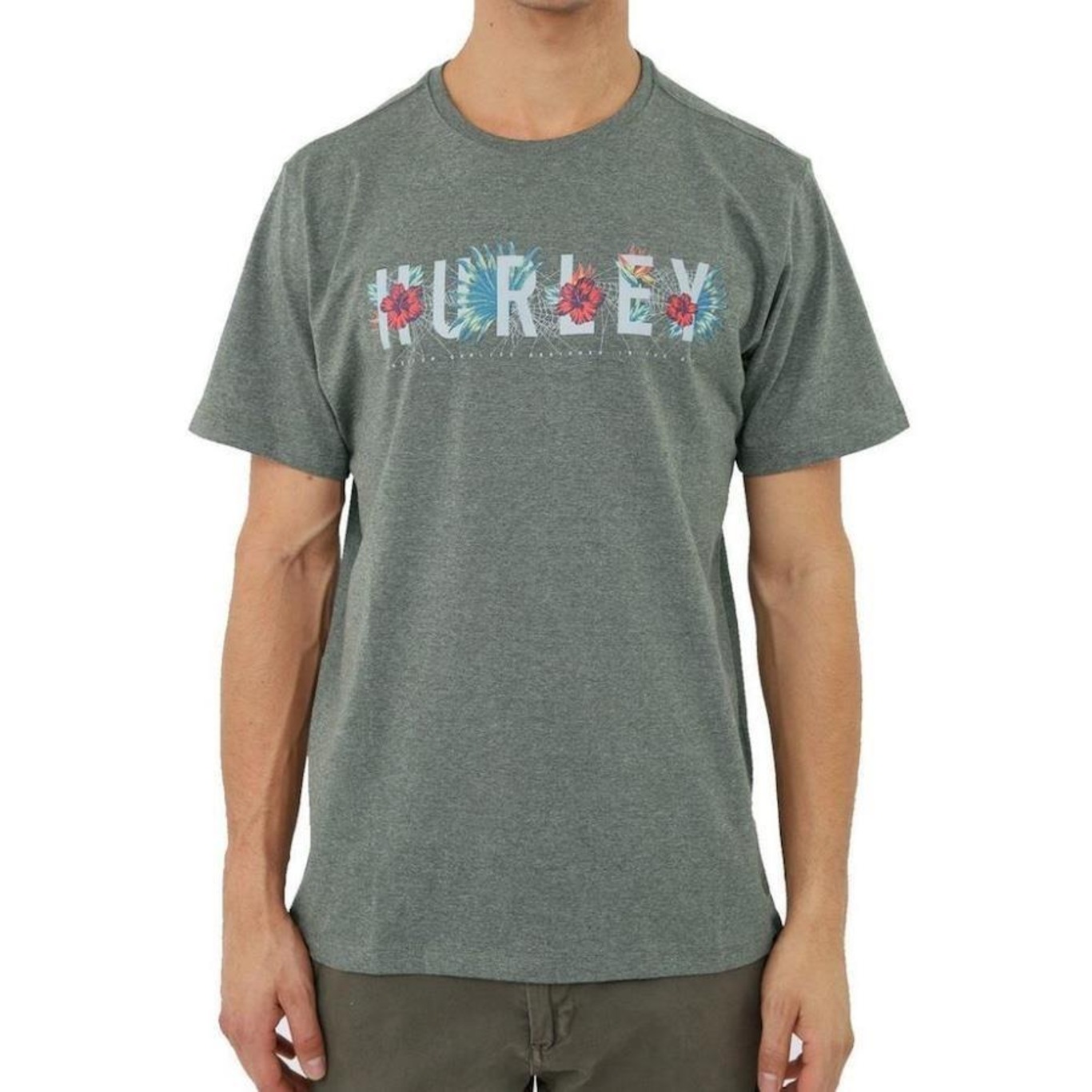 Camiseta Hurley Flourish - Masculina - Foto 1