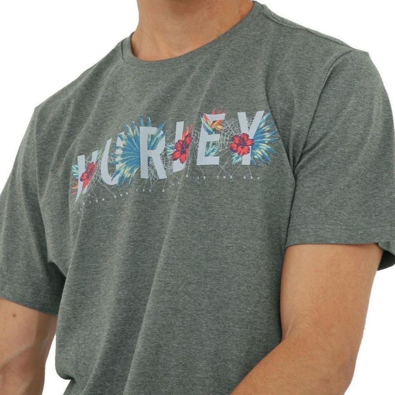 Camiseta Hurley Flourish - Masculina - Foto 3