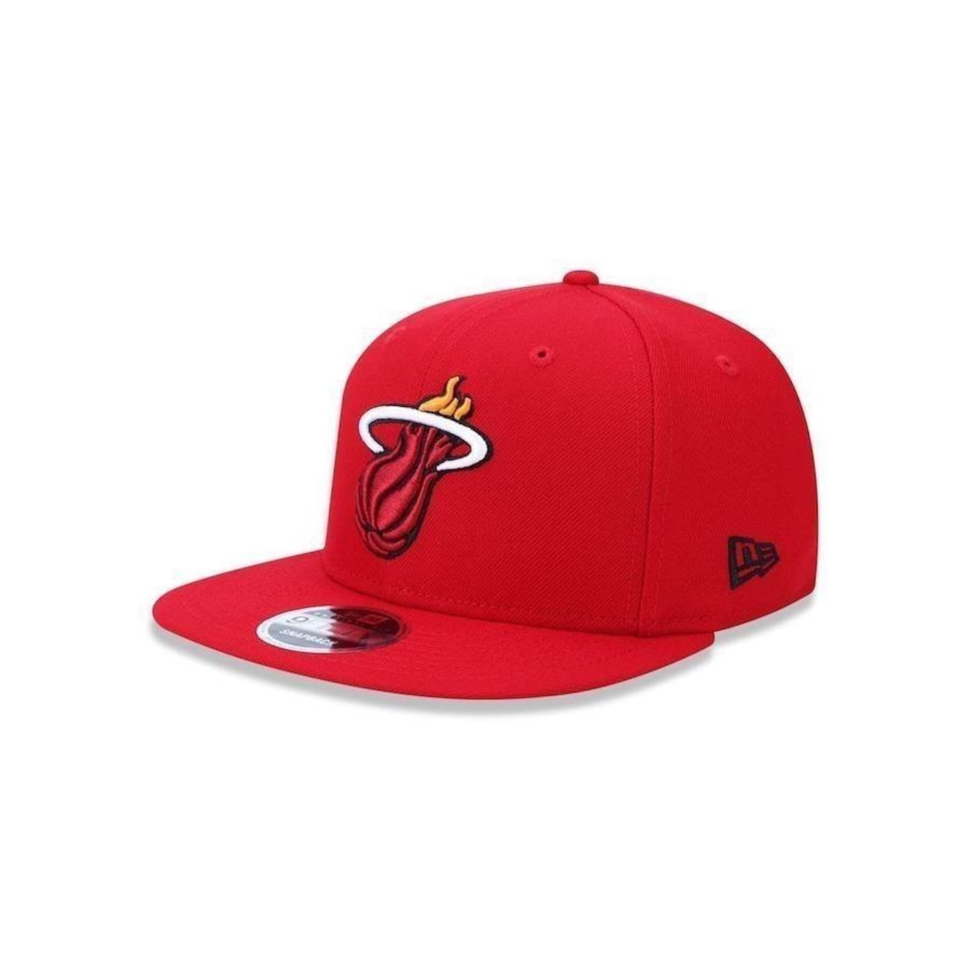 Boné Aba Reta New Era 9Fifty Original Fit NBA Miami Heat Team Color - Snapback - Adulto - Foto 1