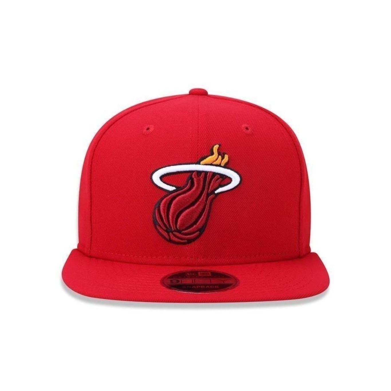 Boné Aba Reta New Era 9Fifty Original Fit NBA Miami Heat Team Color - Snapback - Adulto - Foto 2