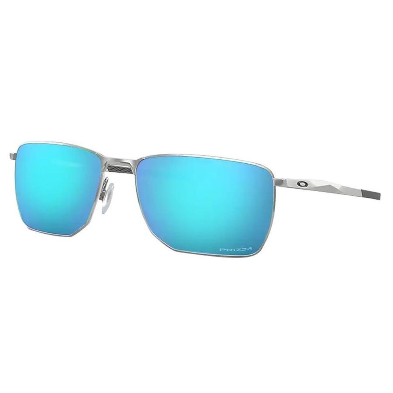 Óculos de Sol Unissex Oakley Ejector Satin Chrome Lente Prizm - Foto 1