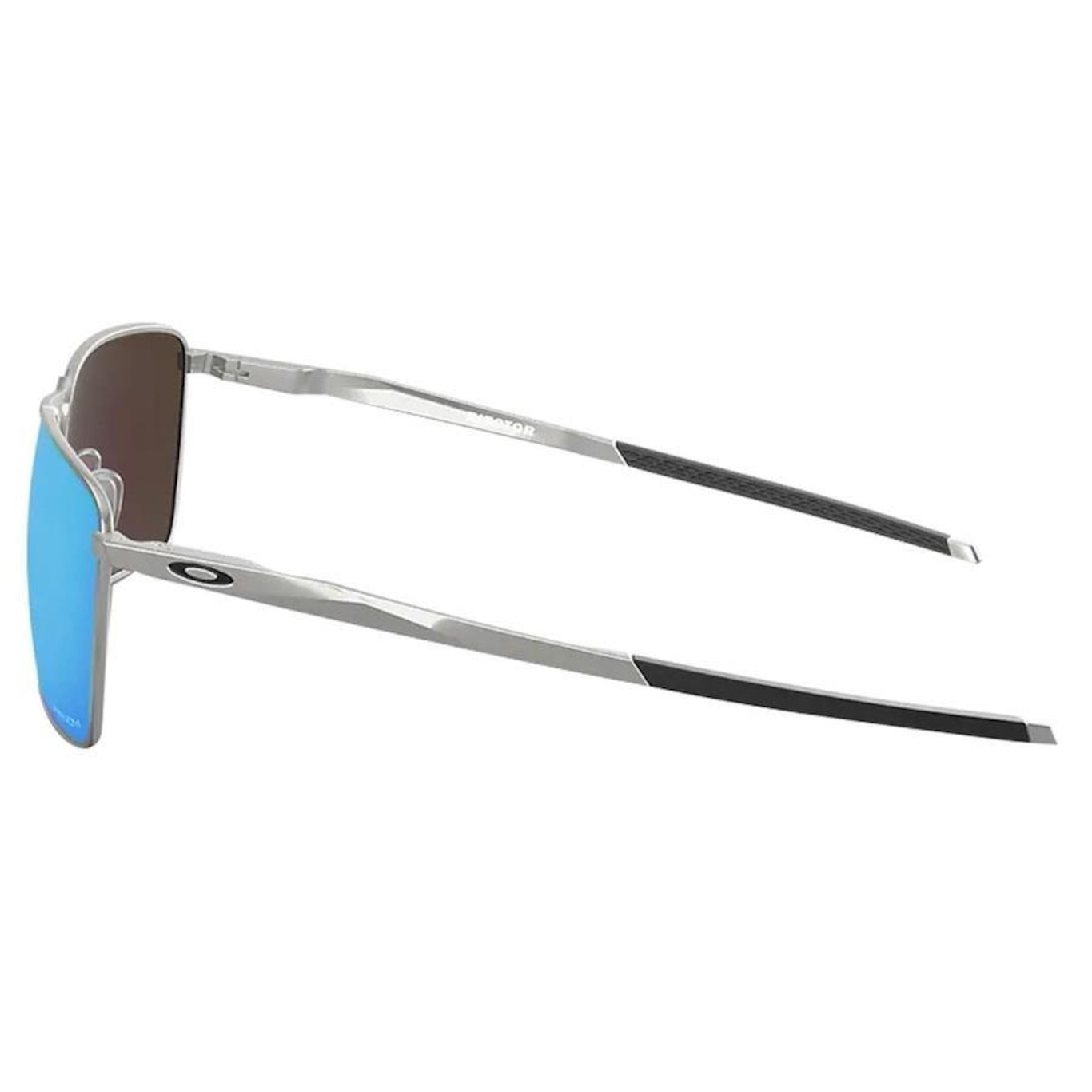 Óculos de Sol Unissex Oakley Ejector Satin Chrome Lente Prizm - Foto 3