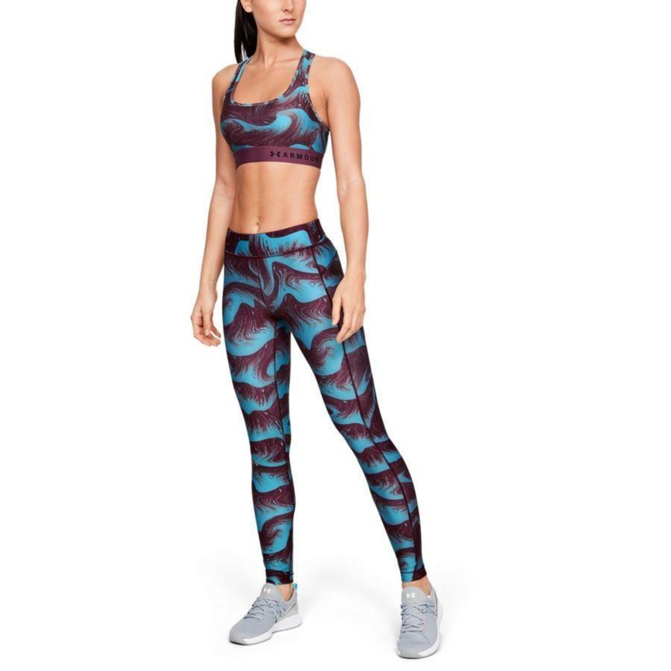 Calça Legging Under Armour HeatGear Armour Printed - Feminina - Foto 2