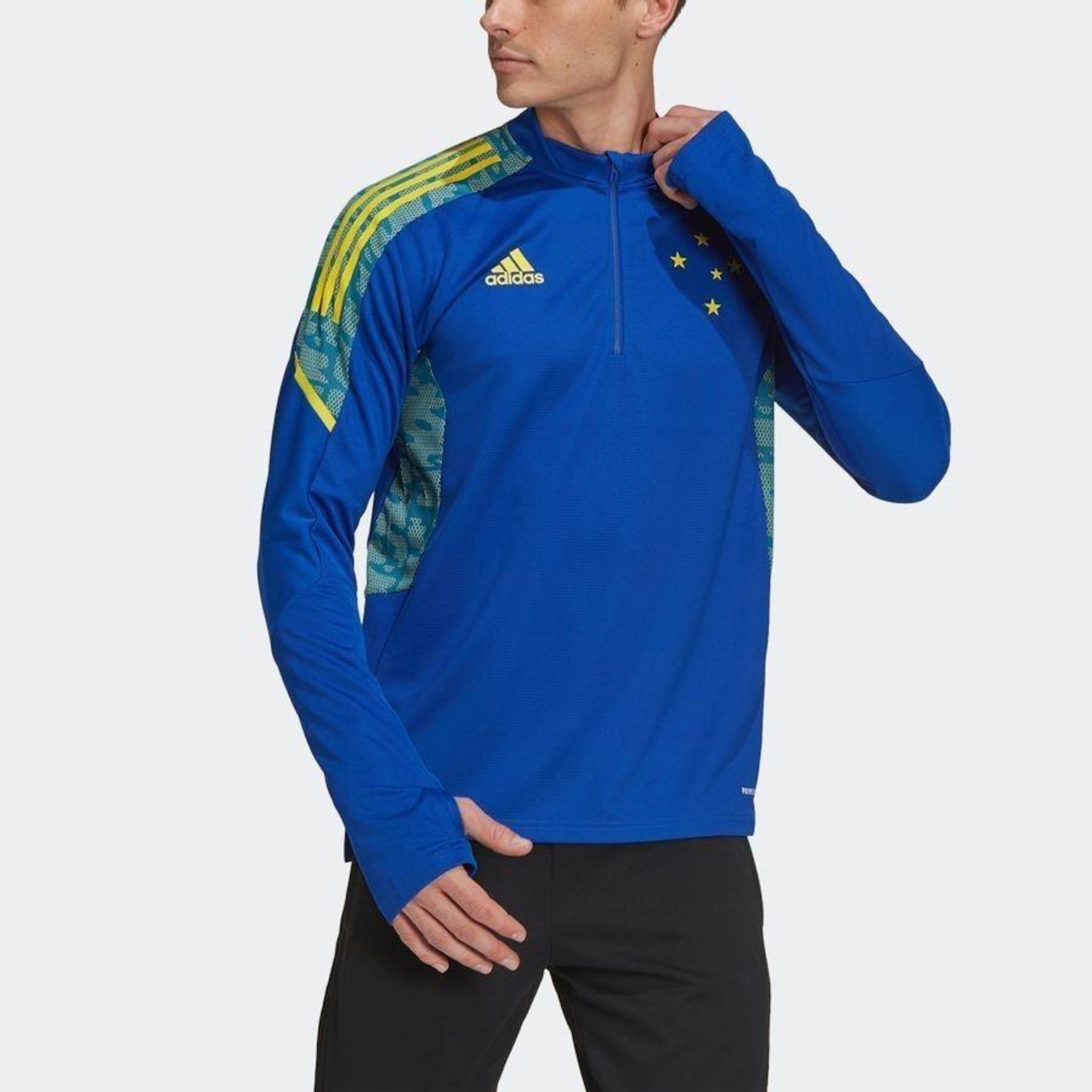Camiseta Manga Longa do Cruzeiro Treino adidas - Masculina | Centauro