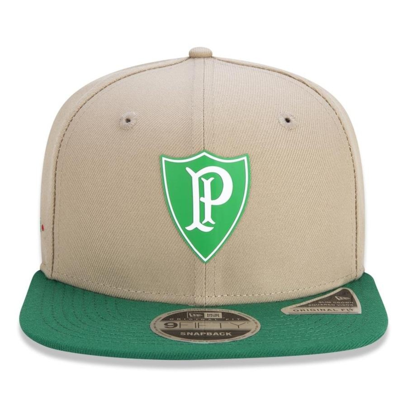 Boné Aba Reta New Era 9Fifty Original Fit Palmeiras Futebol - Snapback - Adulto - Foto 2