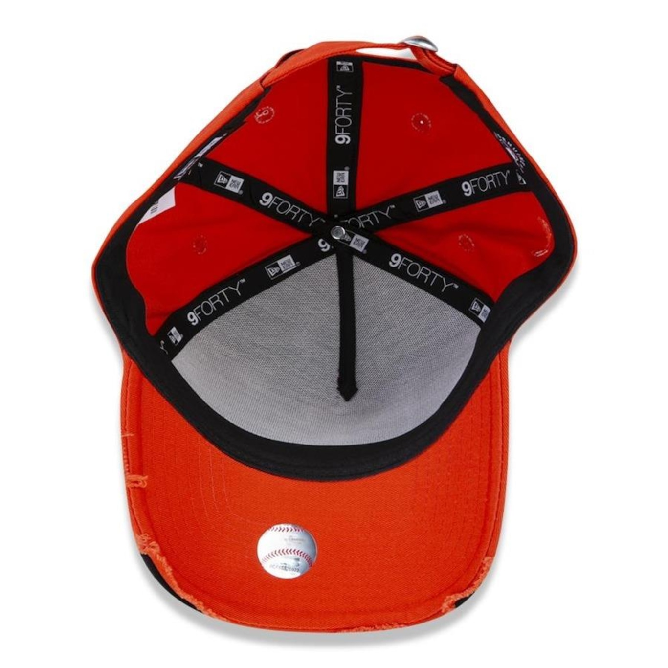 Boné Aba Curva New Era 9Forty A-Frame MLB New York Yankess Destroyed - Strapback - Adulto - Foto 5