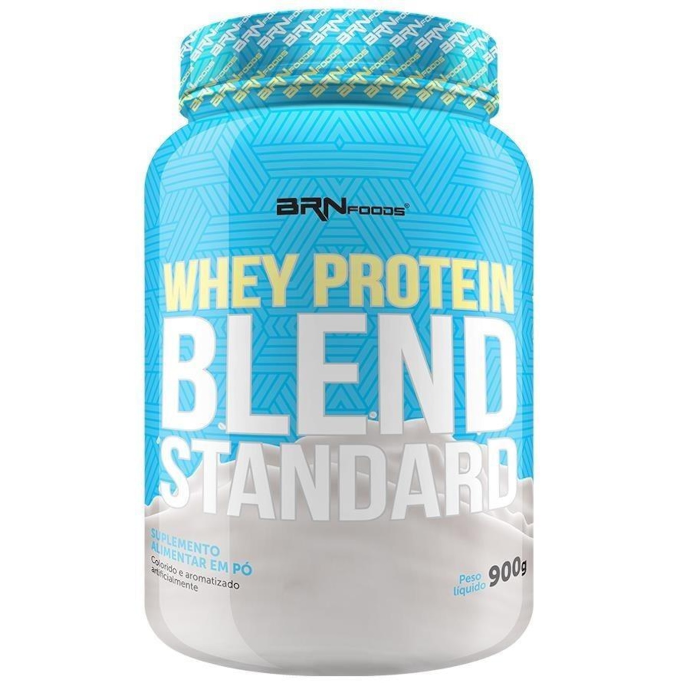 Whey Protein Blend Standard BRN Foods - Morango - 900g - Foto 1