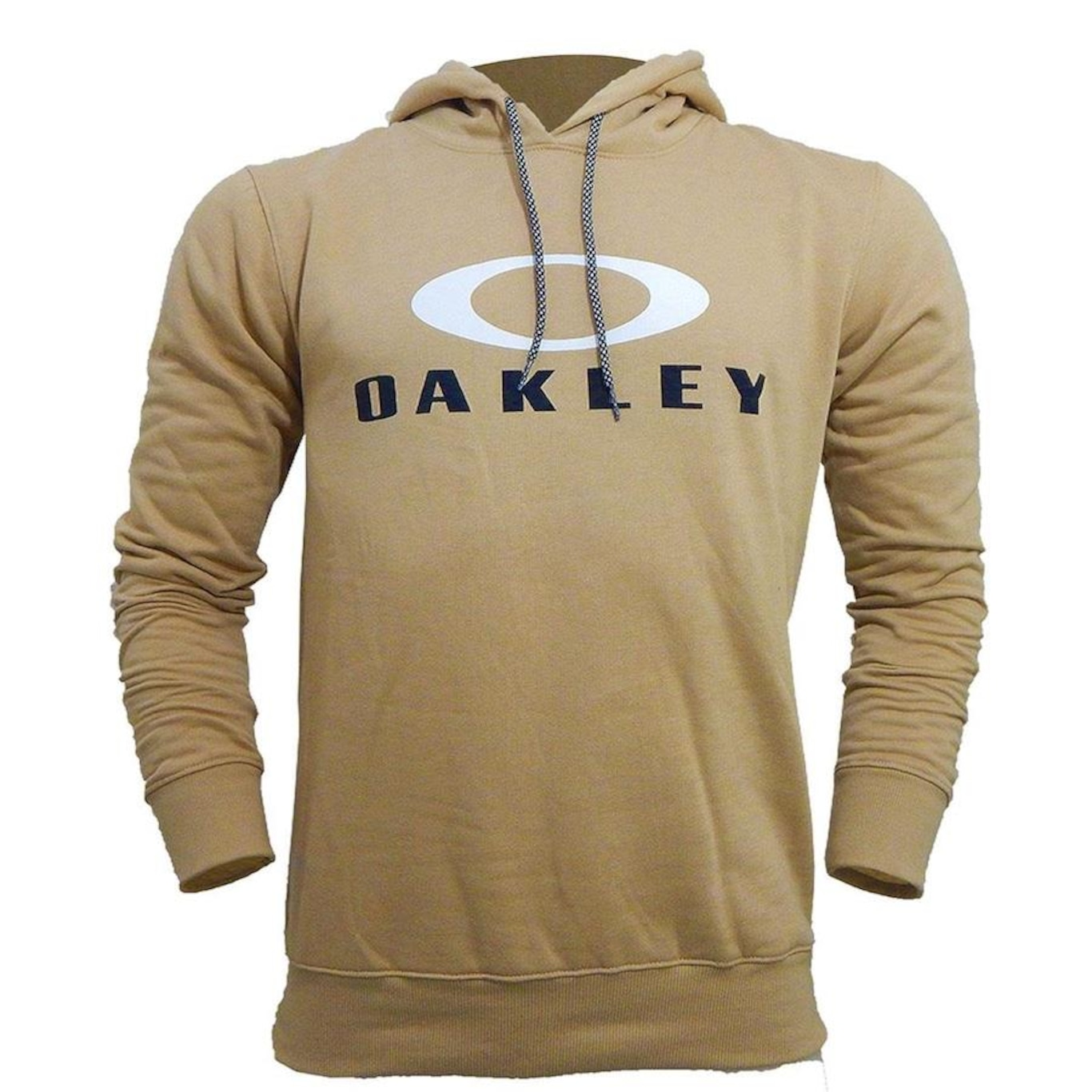 Blusão de Moletom Oakley Dual Hoodie Almond - Masculino - Foto 1