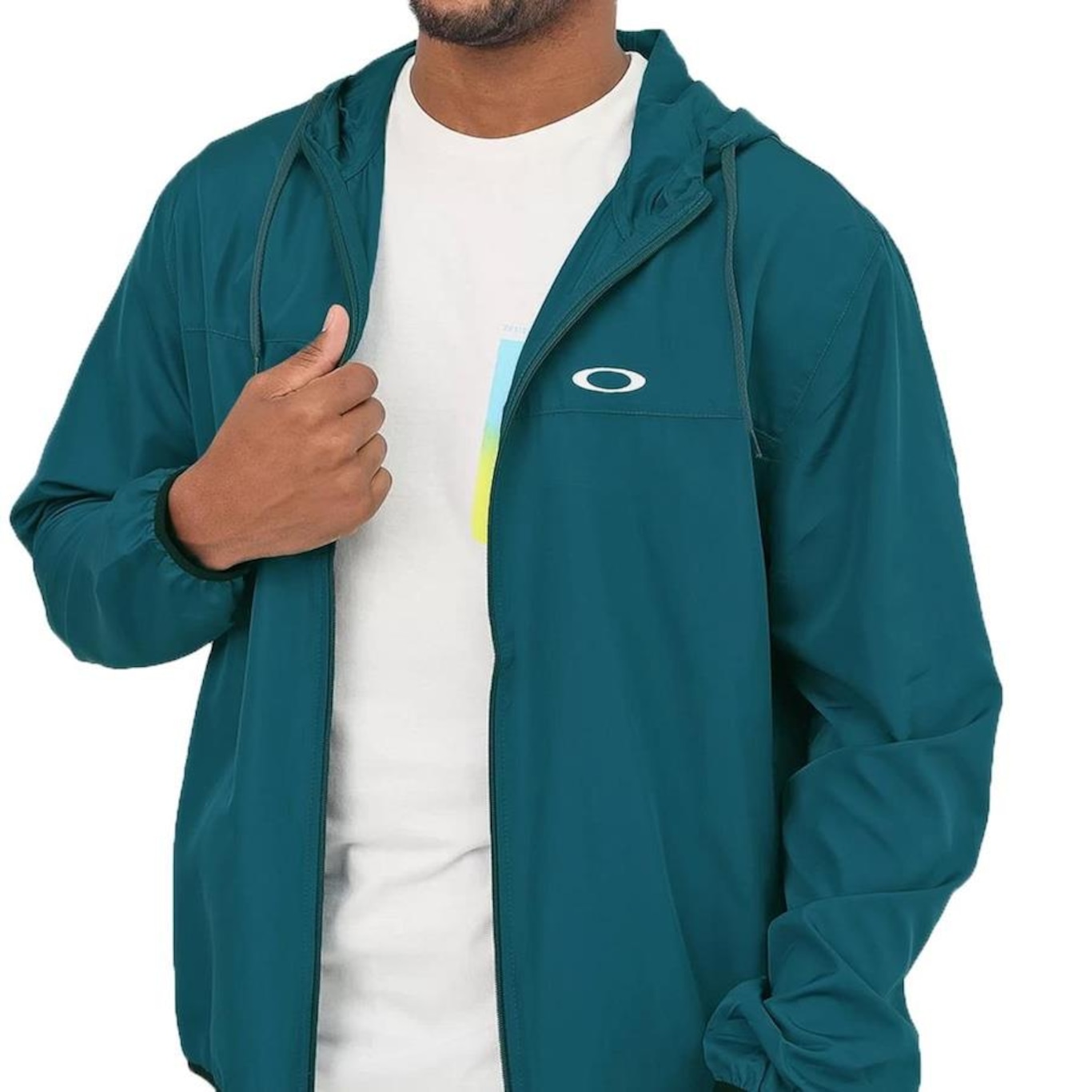 Jaqueta com Capuz Oakley Windbreaker Legion - Masculina - Foto 3