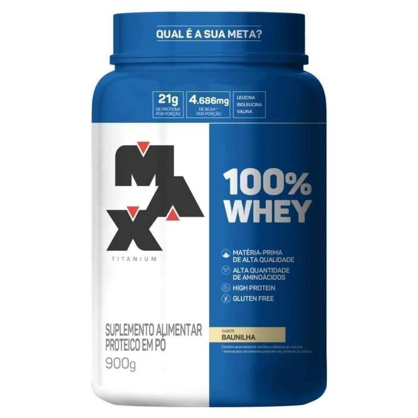 ISO Whey Max Titanium - Baunilha - 900g - Foto 1