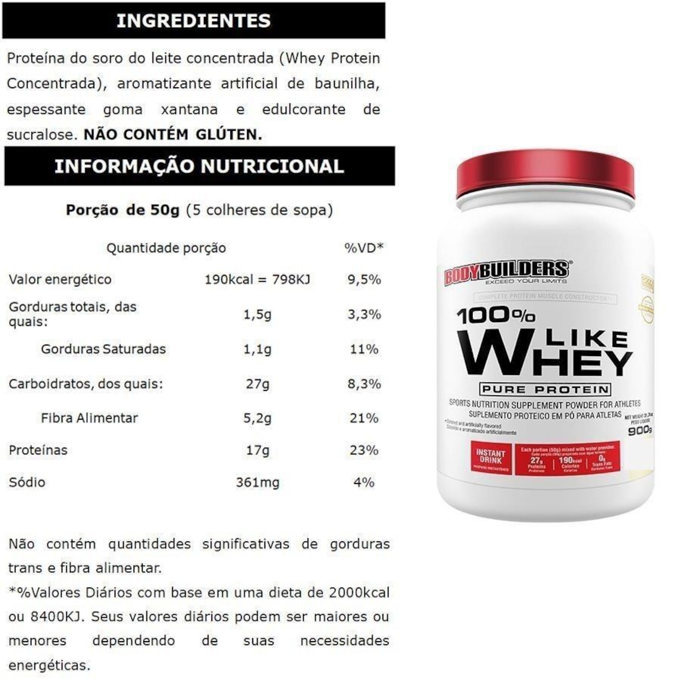 Kit Like Whey Cappuccino 900g + BCAA tang + Bio Colageno + L-Glutamina + Coqueteleira - Foto 2