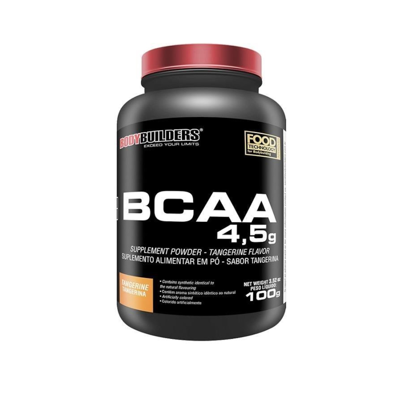 Bcaa 4,5g Bodybuilders Tangerina - 100g - Foto 1