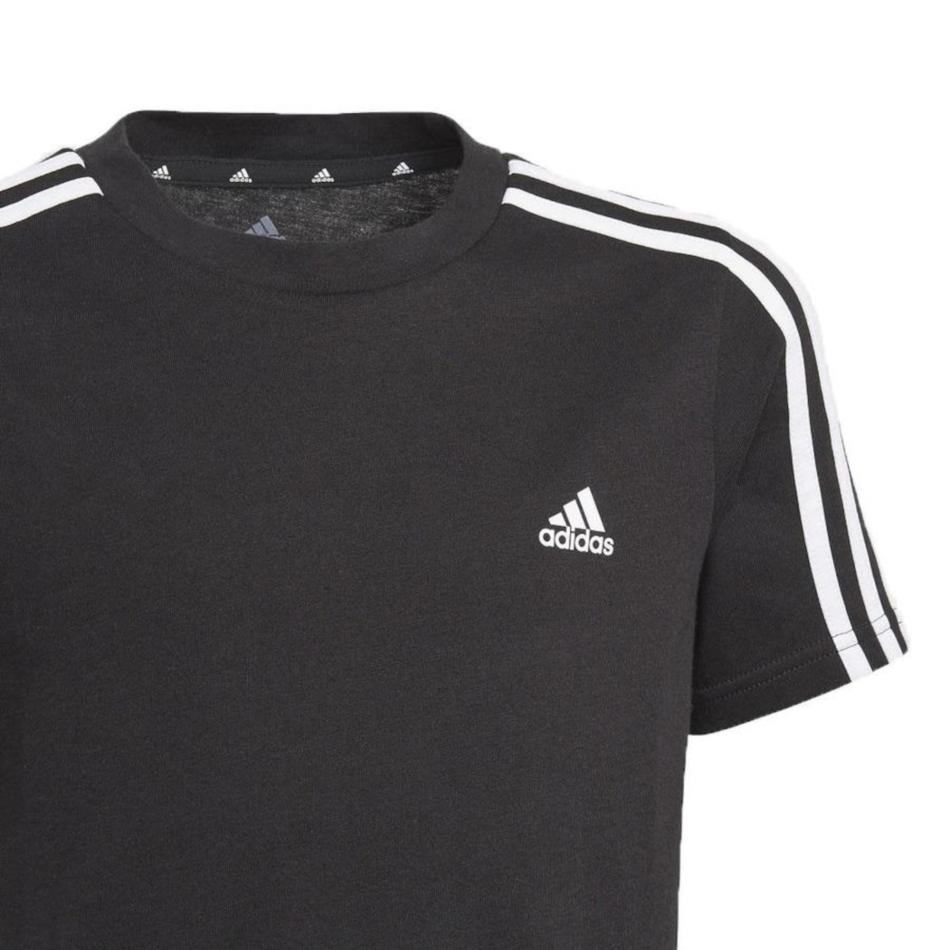 Camiseta adidas Infantil Essential Preta Menino GN3995 - Foto 3