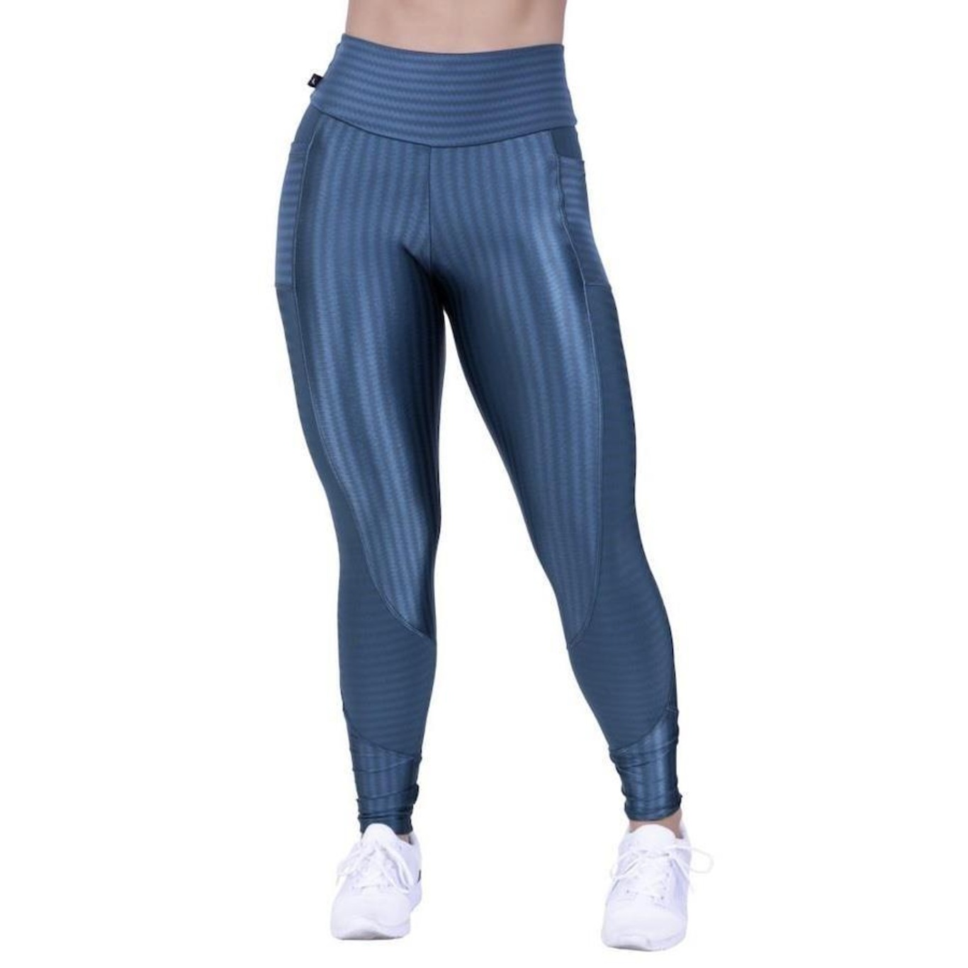 SHEIN A maternidade usa legging esportiva simples com bolso para celular