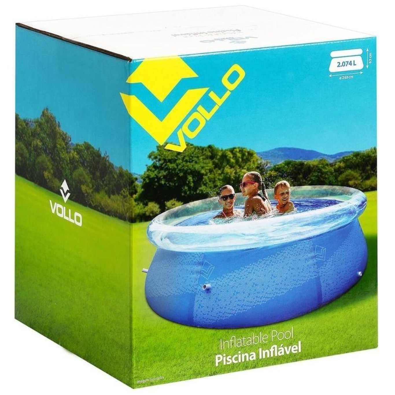 Piscina Inflável Vollo Redonda Resistente - 2074 Litros - Foto 3