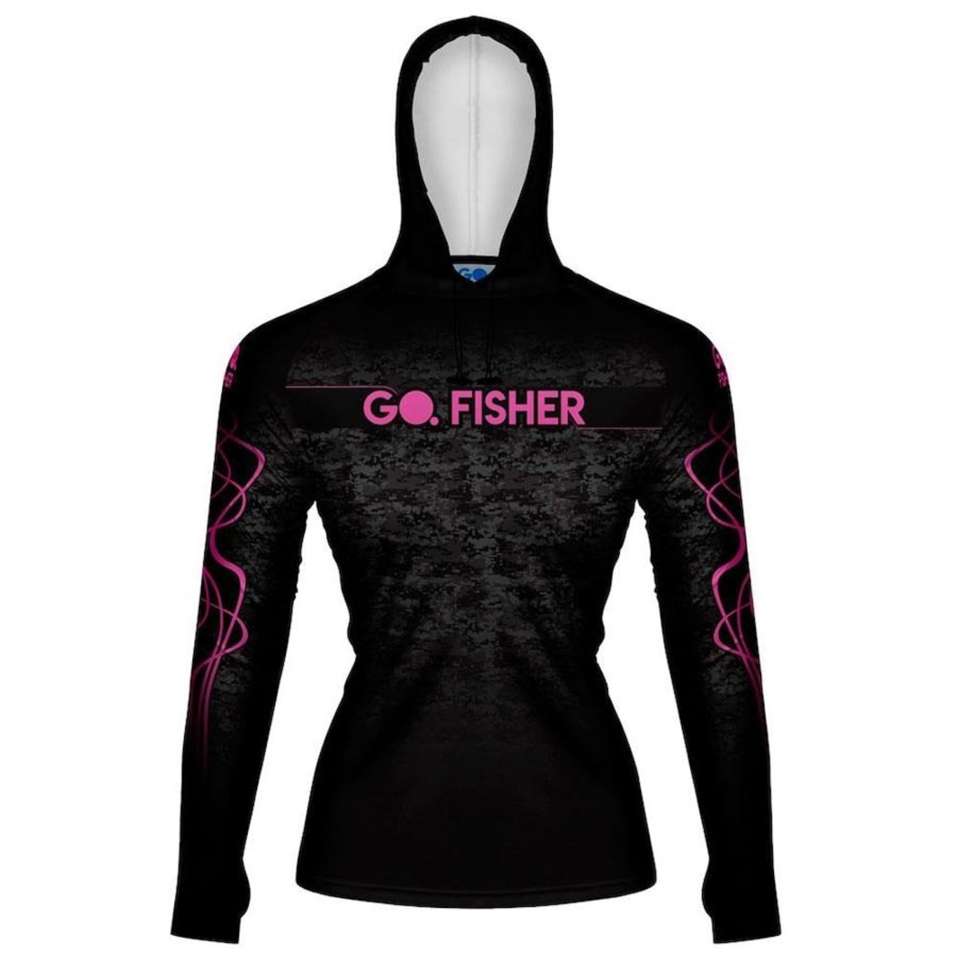 Camiseta de Pesca Go Fisher com Capuz e Proteção Solar Gocpzf 01 - Feminina - Foto 1