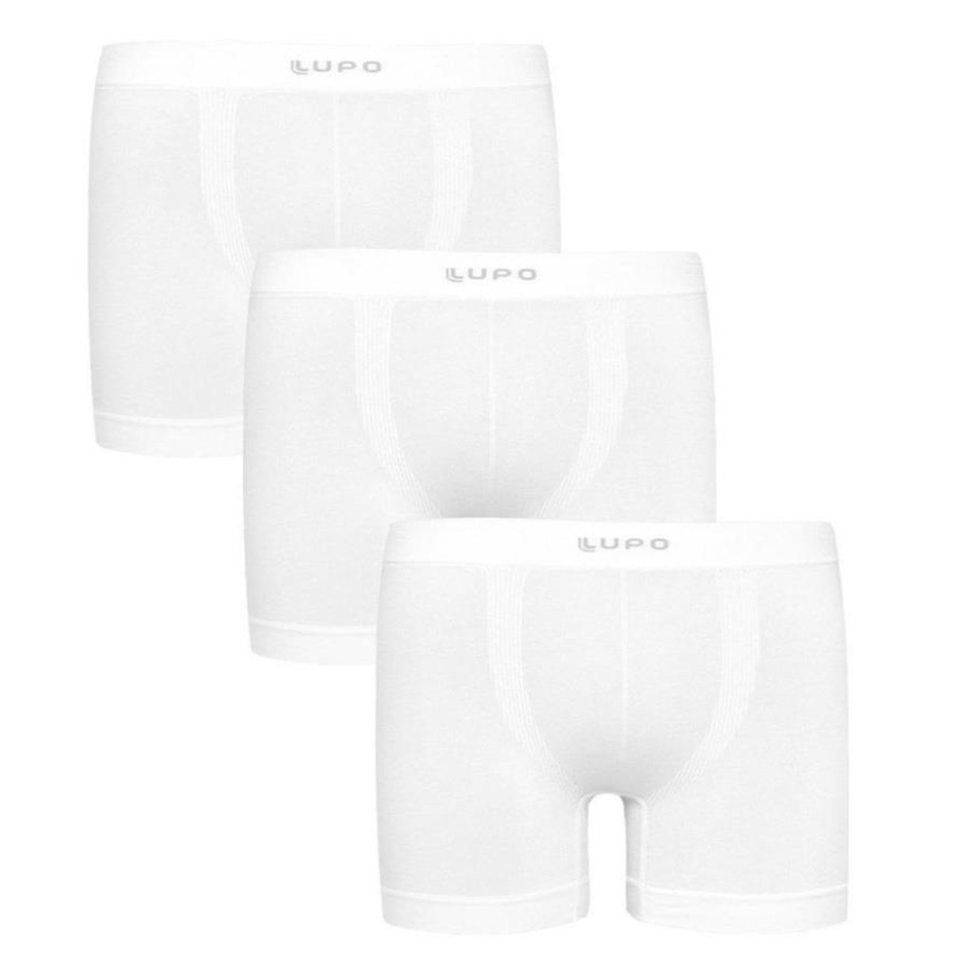 Kit Cueca Boxer Lupo Micromodal sem Costura - 3 unidades - Adulto - Foto 1