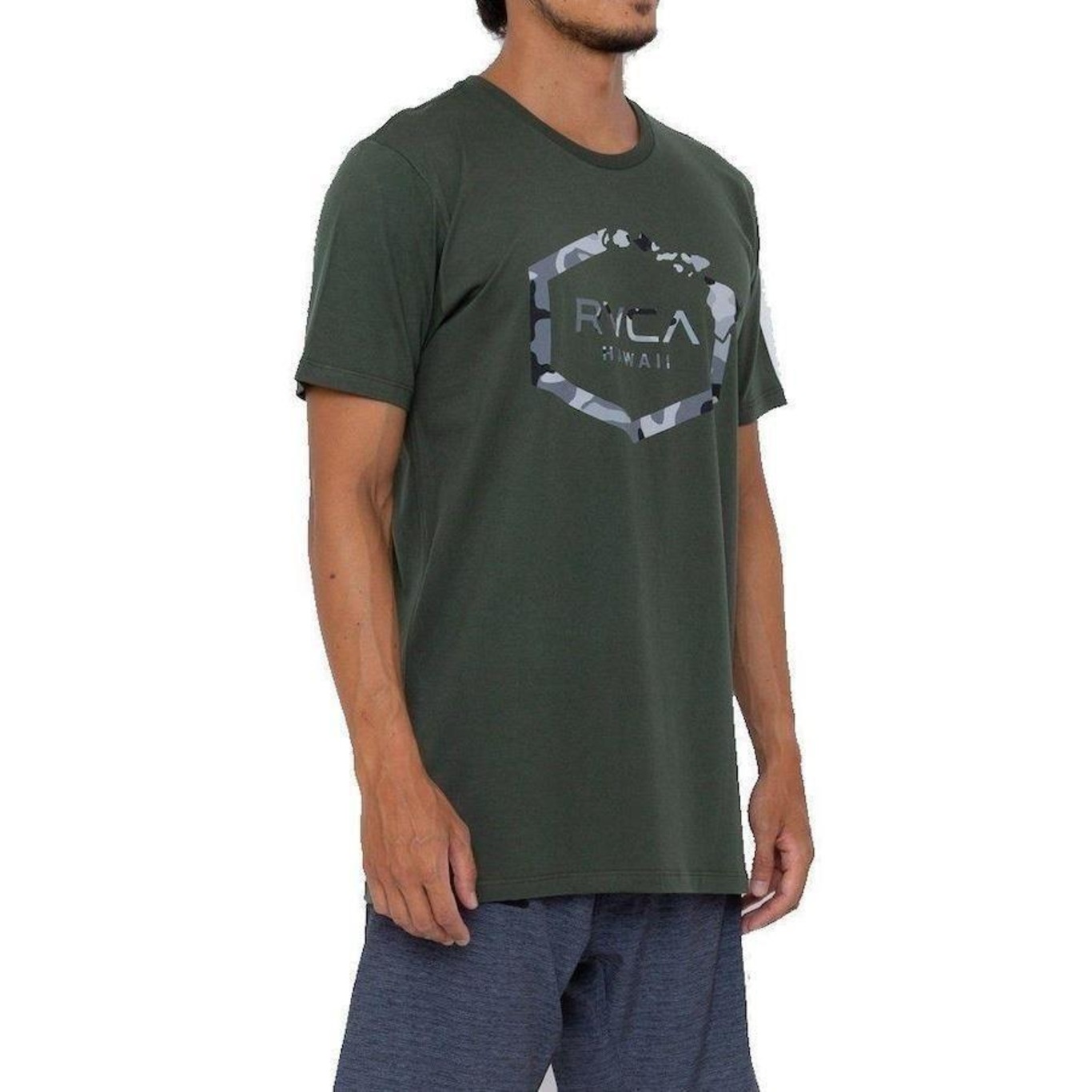 Camiseta RVCA Island Hex - Masculina - Foto 3